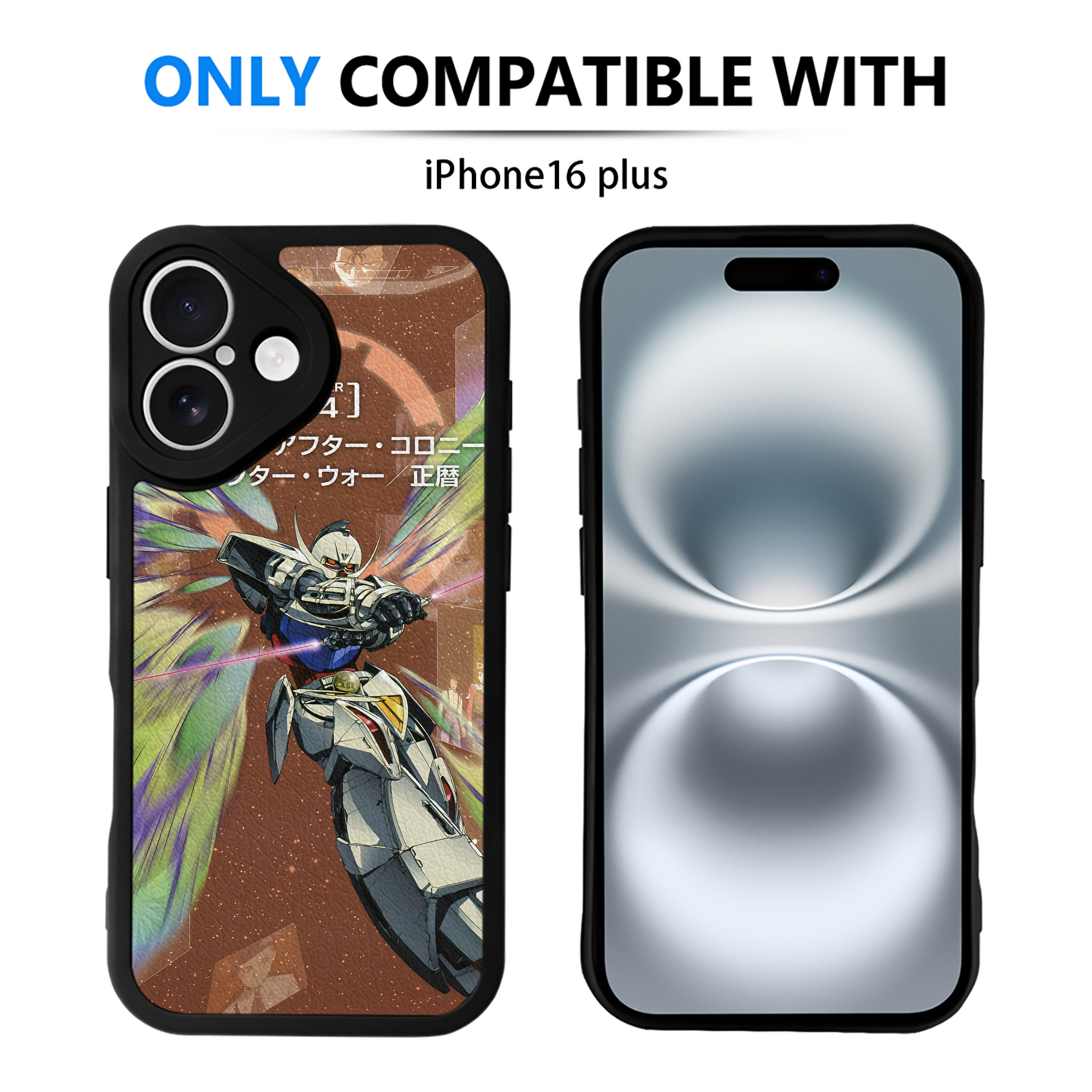 （画像用） 機動戦士ガンダム Mobile Suit Gundam 【iPhone 16シリーズ対応】シリコンスマホケース（レザー調） 材質：シリコン